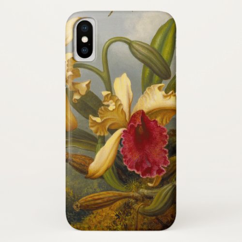 Orchids and Hummingbird Heade iPhone XS Case