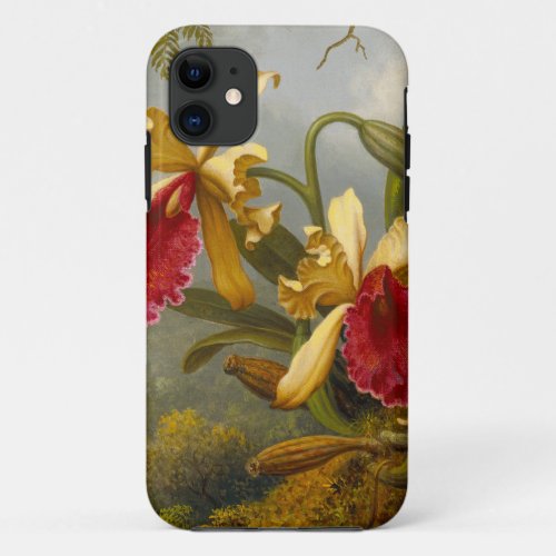 Orchids and Hummingbird Heade iPhone 11 Case