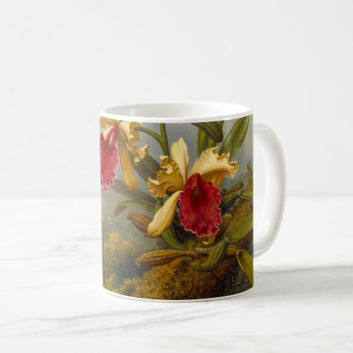 Orchids and Hummingbird Heade Coffee Mug
