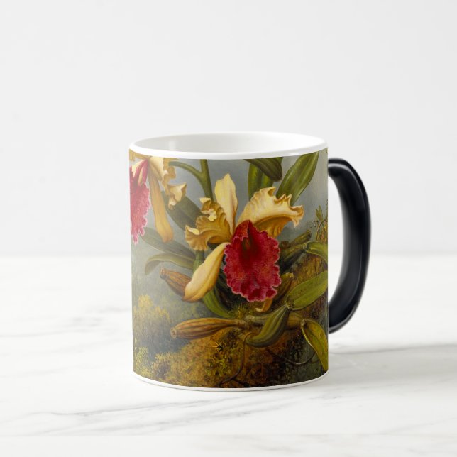 Orchids and Hummingbird Heade Color Morph Mug (Front Right)