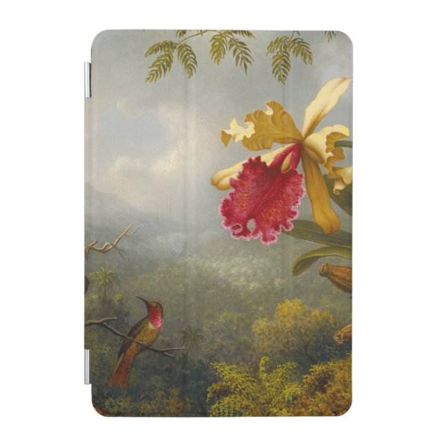 Orchids and Hummingbird Heade iPad Mini Cover (Front)