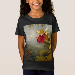 Orchids and Hummingbird Heade T-Shirt