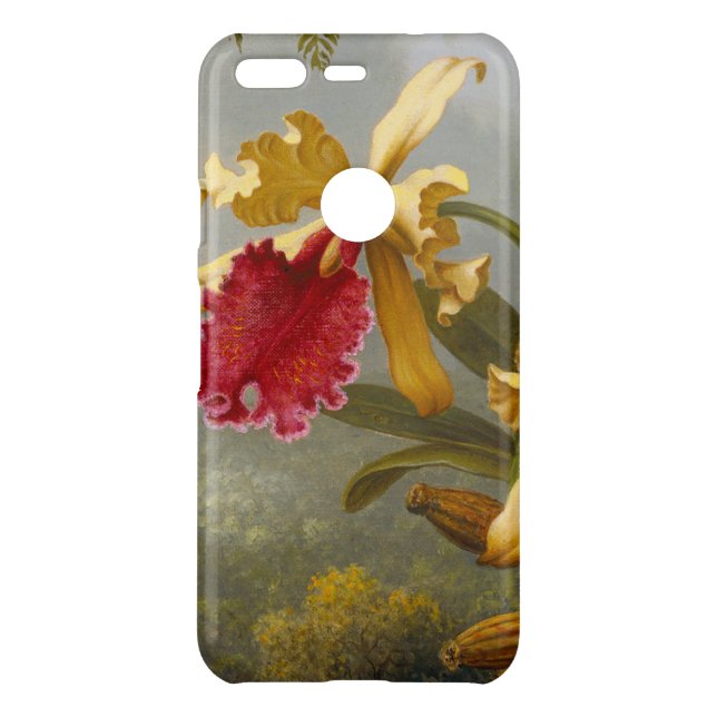 Orchids and Hummingbird Heade Uncommon Google Pixel Case (Back)