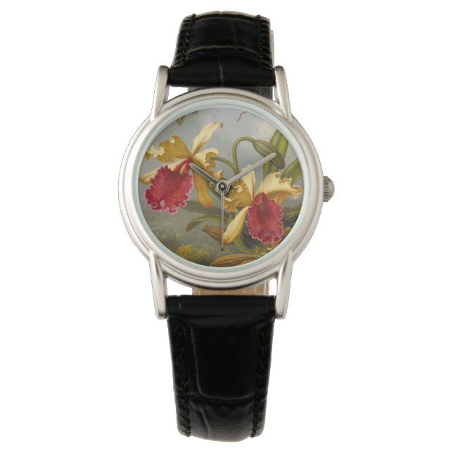 Orchids and Hummingbird Heade Watch (Front)