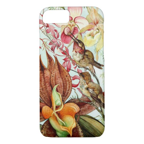 Orchids and Hummingbirds 1917 iPhone 87 Case