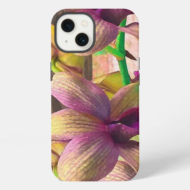 Orchids Blooming Iphone Case (Back)