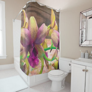 Orchids Blooming Shower Curtain
