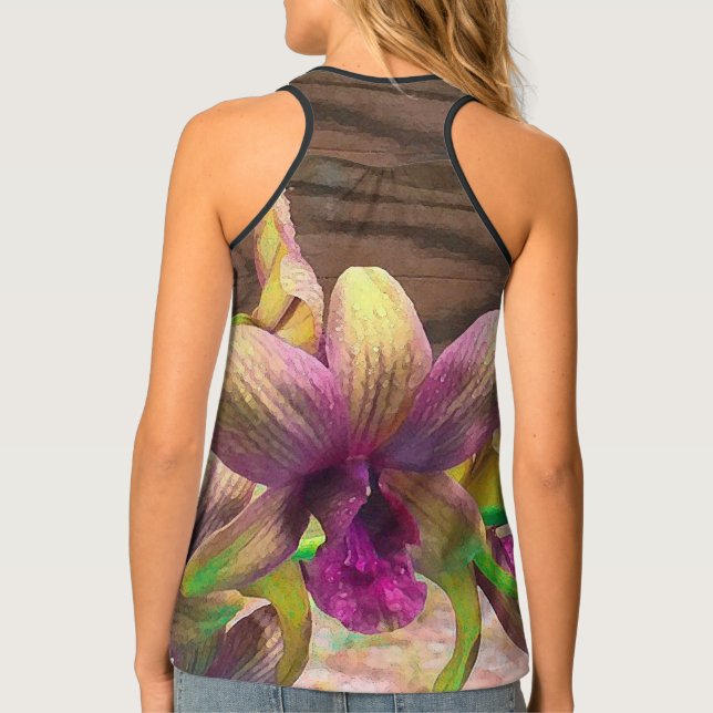Orchids Blooming Tank Top (Back)