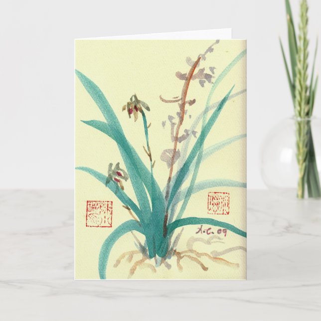 Orchids Card (Front)