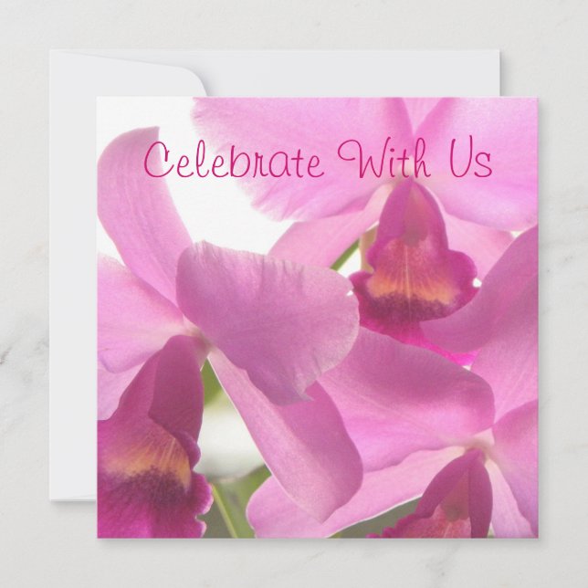 Orchids Celebration/ All-Occasion Invites (Front)