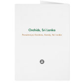 Orchids - Customized Cards (Back)