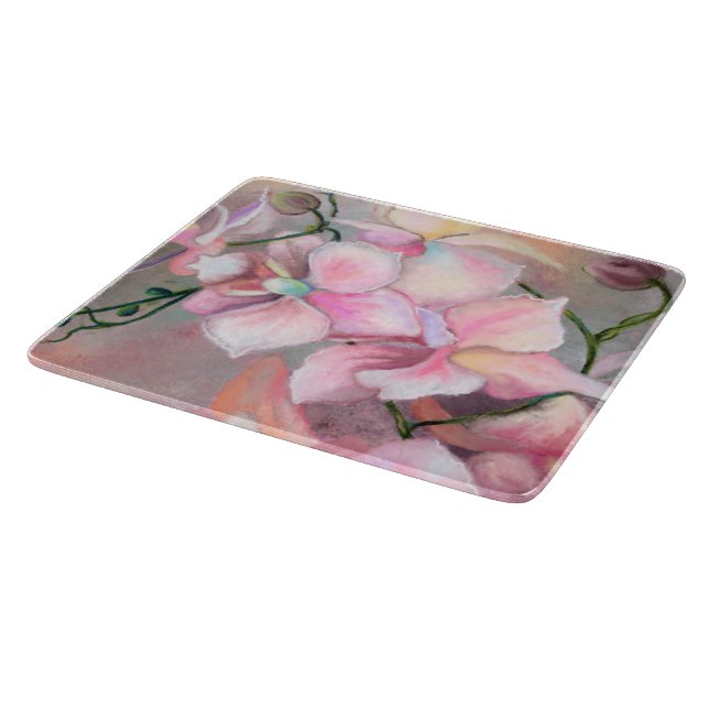 Orchids Cutting Board (Corner)