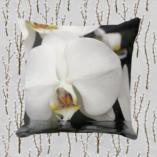 Orchids Emerging from Water Square