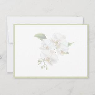 Orchids Flat Note Card