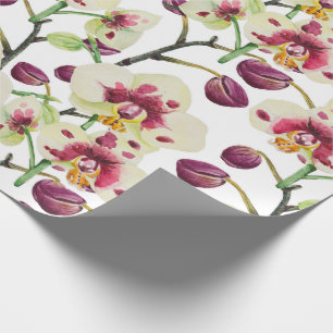 Orchids & Floral Wrapping Paper