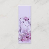 Orchids in the Rain Bookmark Mini Business Card