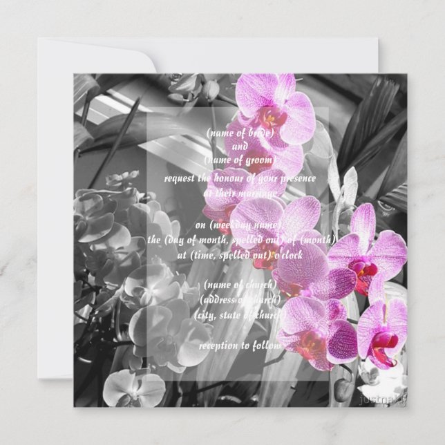 orchids invitation (Front)