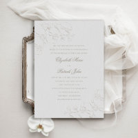 Orchids Ivory Formal Traditional Parents Wedding