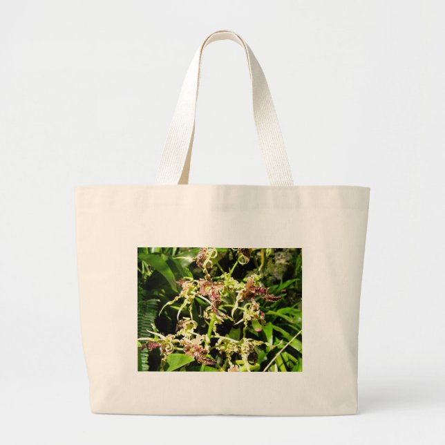 Orchids Large Tote Bag (Front)