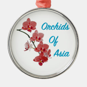 Orchids of Asia Day Spa Metal Ornament