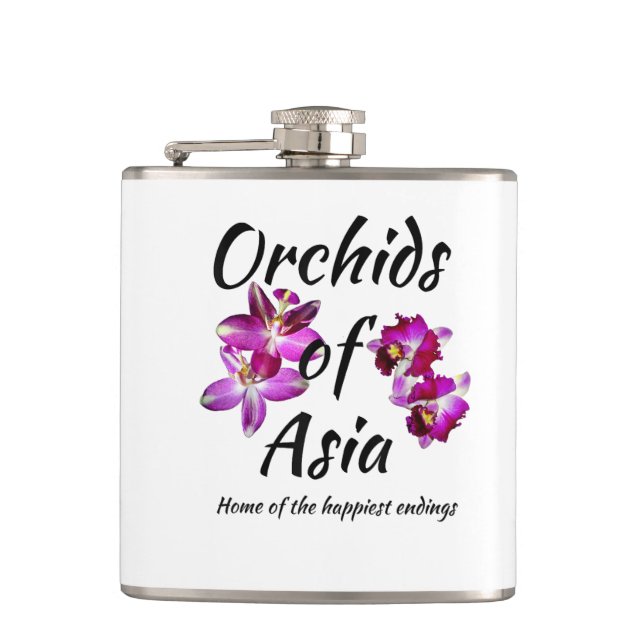 Orchids of Asia Flask (Front)