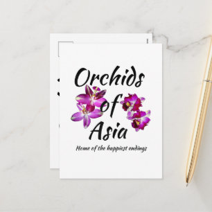 Orchids of Asia Holiday Postcard