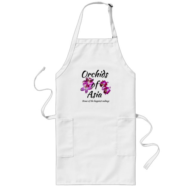 Orchids of Asia Long Apron (Front)