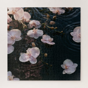 Orchids on Still Water Jigsaw Puzzle