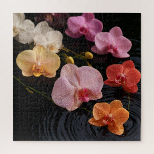 Orchids on Still Water Jigsaw Puzzle