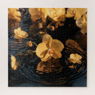 Orchids on Still Water Jigsaw Puzzle