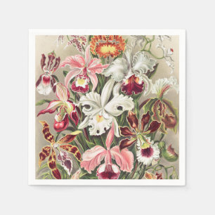 Orchids, Orchideae Denusblumen by Ernst Haeckel Napkins