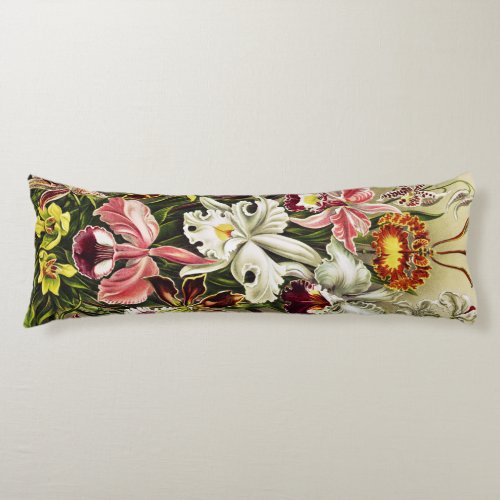 Orchids Orchideae Denusblumen Ernst Haeckel Body Pillow