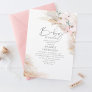 Orchids Pampas Grass Baby in Bloom Baby Shower Inv Invitation