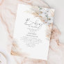 Orchids Pampas Grass Baby in Bloom Baby Shower Invitation