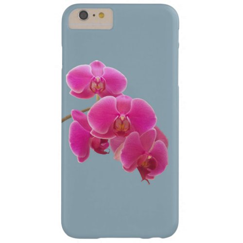 Orchids Photo to Paint on Blue Barely There iPhone 6 Plus Case