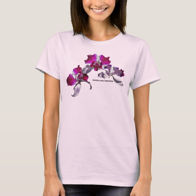 Orchids Pink T-Shirt (Front)