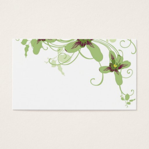 Customizable Orchids Profile Card Business Card Templates