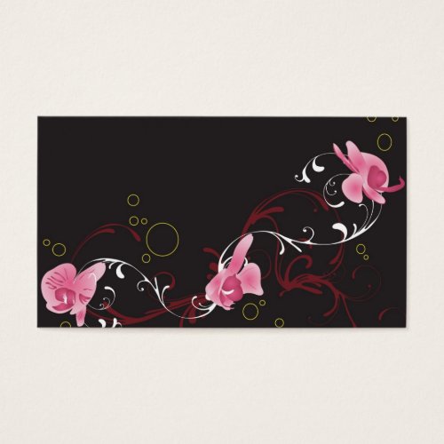 Orchids Profile Card Business Card
