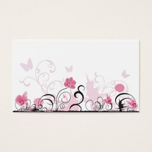 Customizable Orchids Profile Card Business Cards