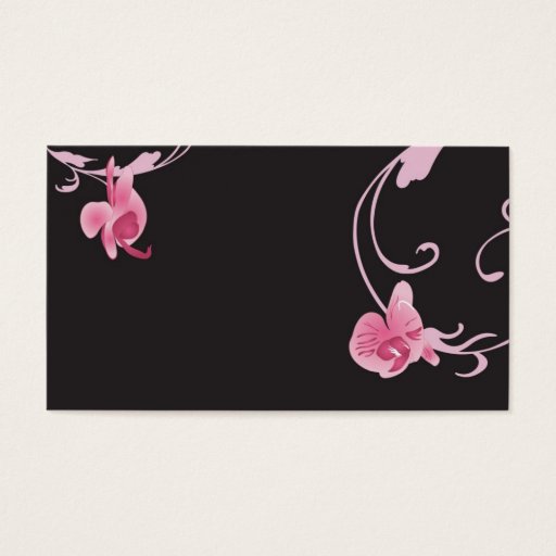 Customizable Orchids Profile Card Business Card