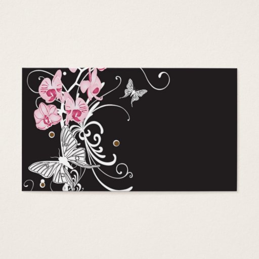 Customizable Orchids Profile Card Business Cards