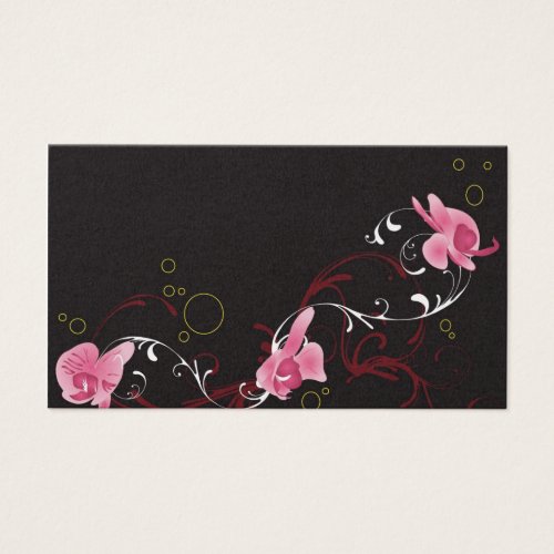 Orchids Profile Card Business Cards