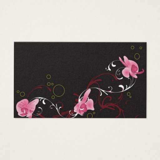 Customizable Orchids Profile Card Business Cards