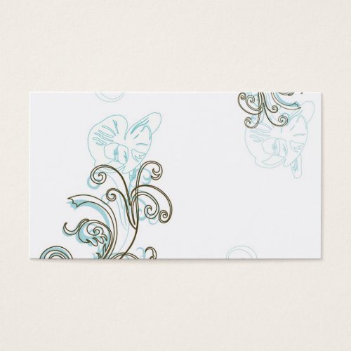 Orchids Profile Card Business Card Templates