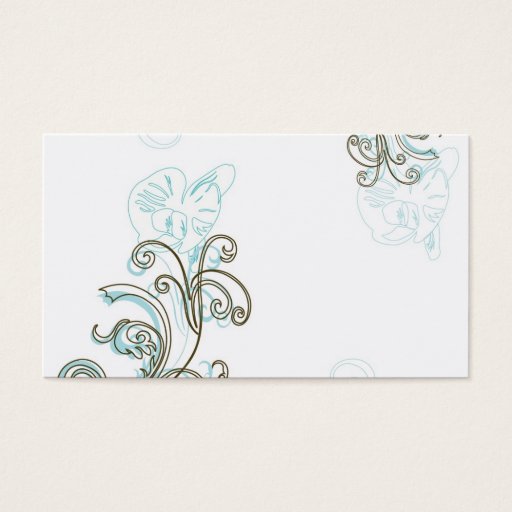 Customizable Orchids Profile Card Business Card Templates