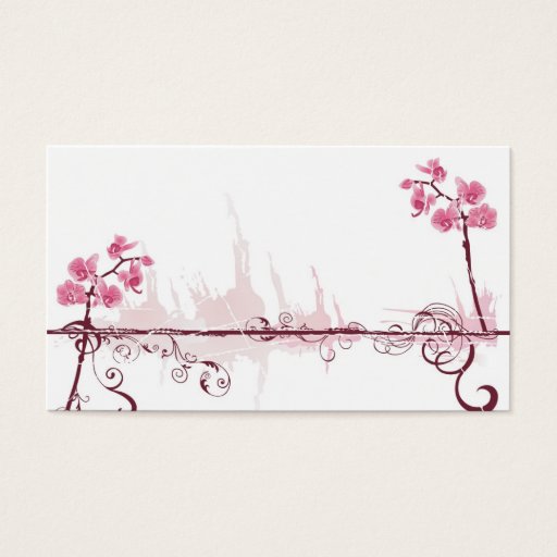 Customizable Orchids Profile Card Business Cards