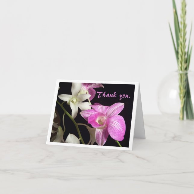Orchids Thank You Card (Front)