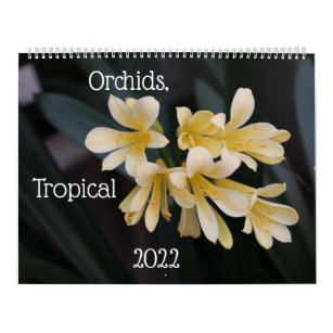 Orchids, Tropical Plants Calendar 2022