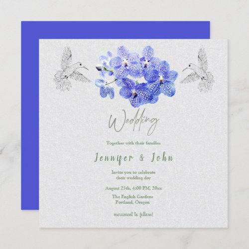 Orchids Wedding Invitation