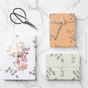Orchids Wrapping Paper Sheets